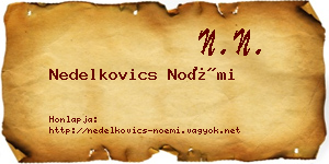 Nedelkovics Noémi névjegykártya