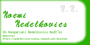 noemi nedelkovics business card